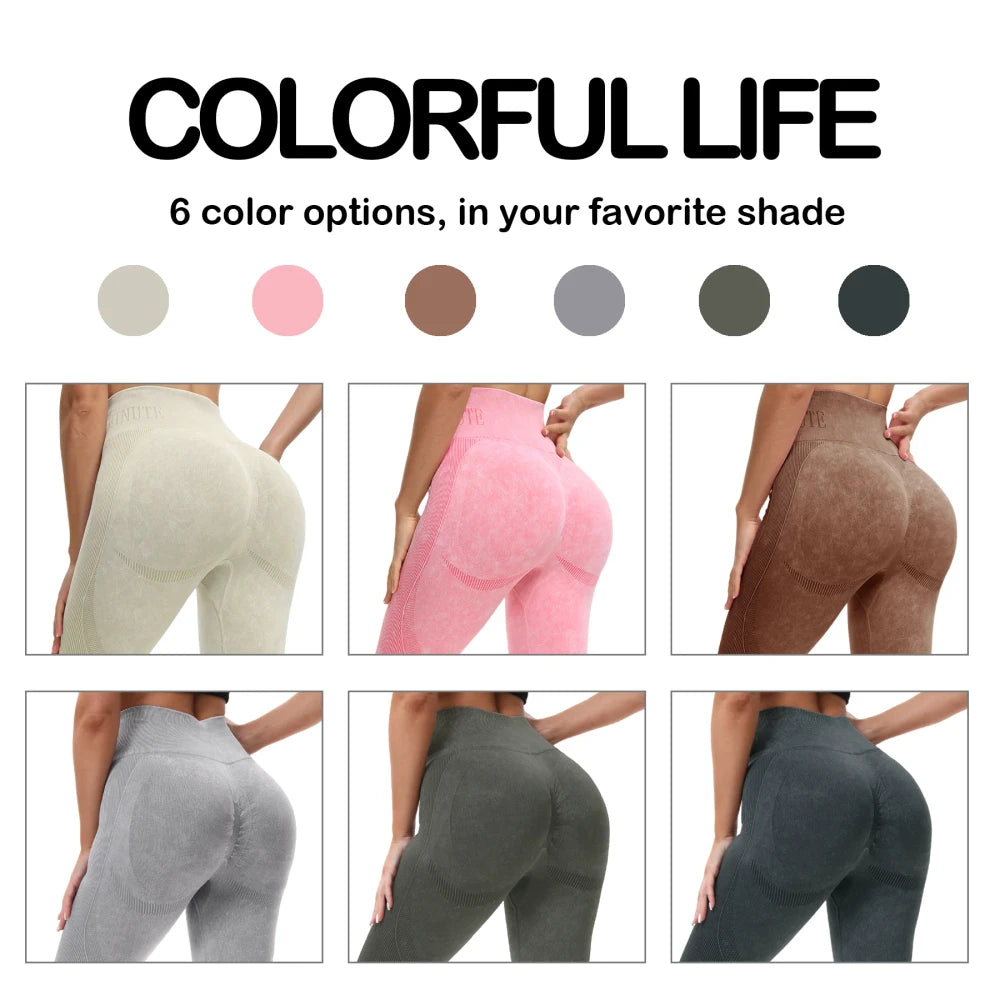 High Waisted Seamless Yoga Leggings