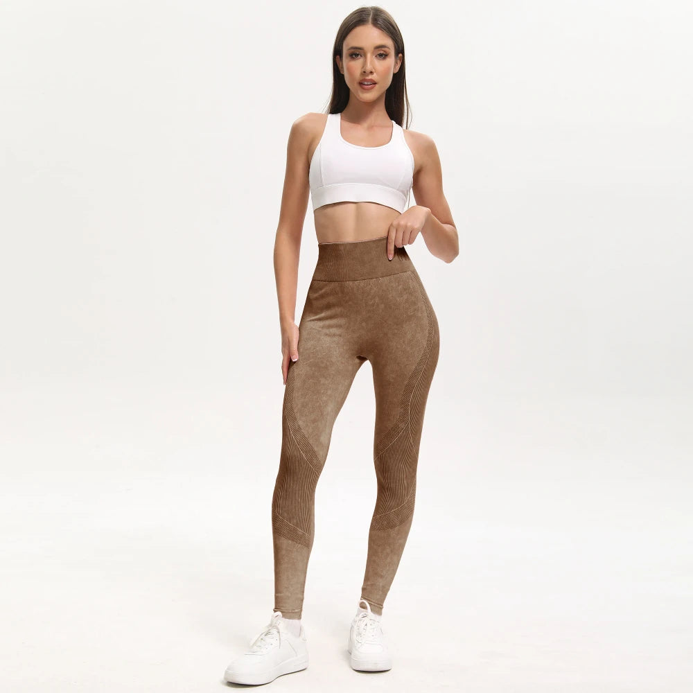 High Waisted Seamless Yoga Leggings